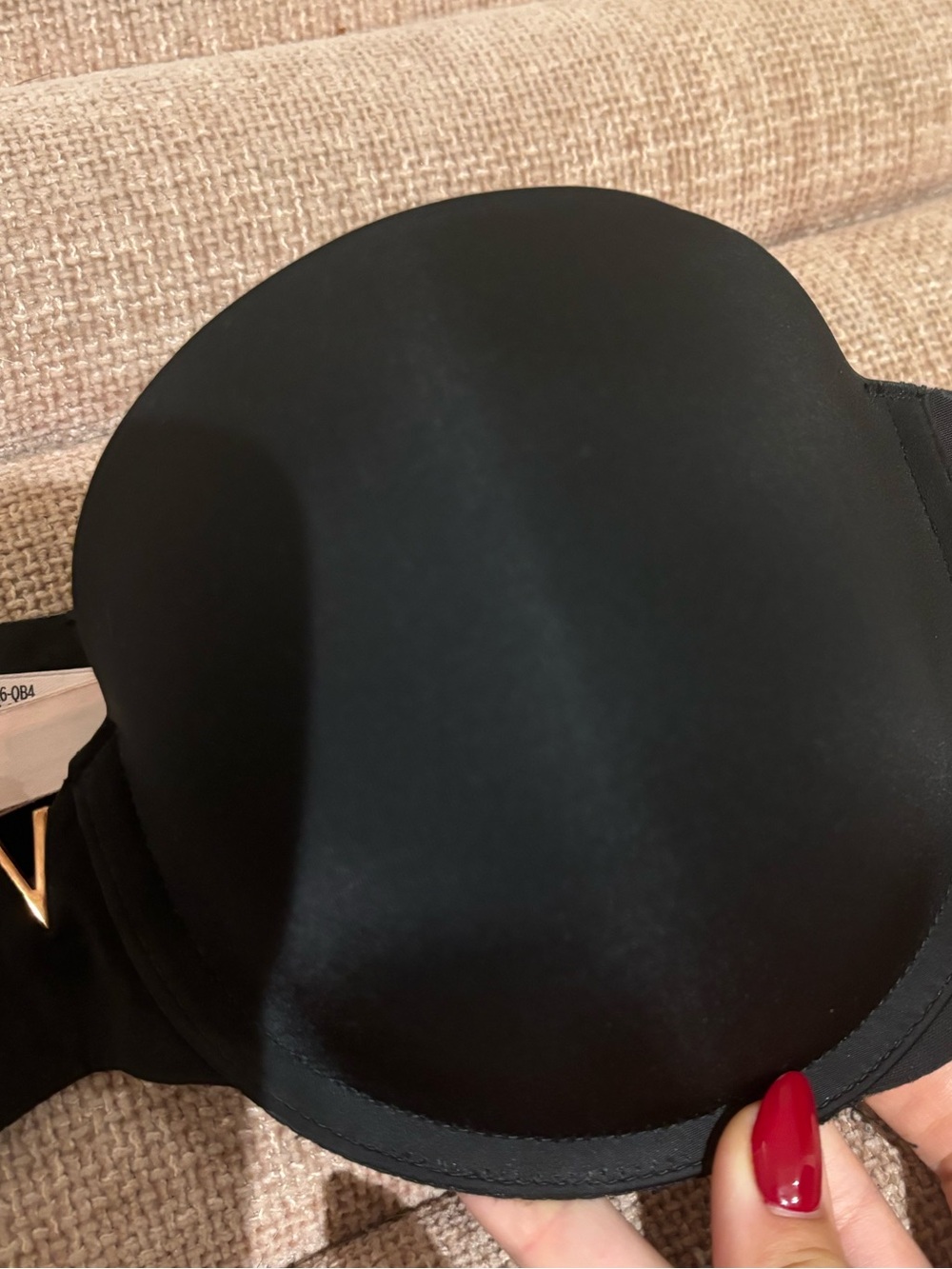 Victoria's Secret Black Molded Strapless Bra
